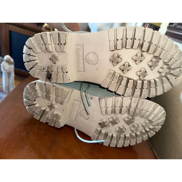 Timberland Boots Womens 8.5 M MintGreen Tiffany co. Blue - Picture 7 of 10